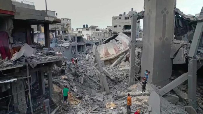 Gaza,City,palestine-,October,9th,2023,-this,Striking,Image,Portrays,The