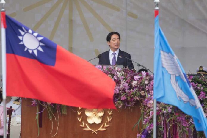 Taiwan,President,Lai,Ching-te,Delivers,A,Speech,At,The,Presidential