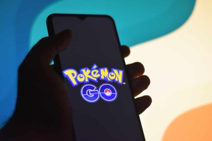 Closeup,View,Of,The,Pokémon,Go,Mobile,Game,Logo,On