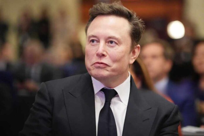 Elon,Musk,Listens,As,U.s.,President-elect,Donald,Trump,Addresses,A