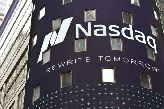 New,York,City,-,February,19,,2023:,Nasdaq,Advertisements,On