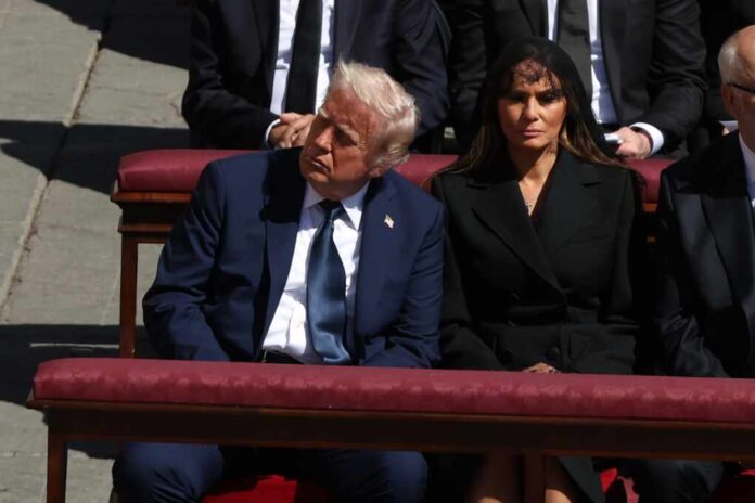 Vatican,City,,26.04.2025:,Donald,Trump,And,Melania,Trump.,World,Leaders