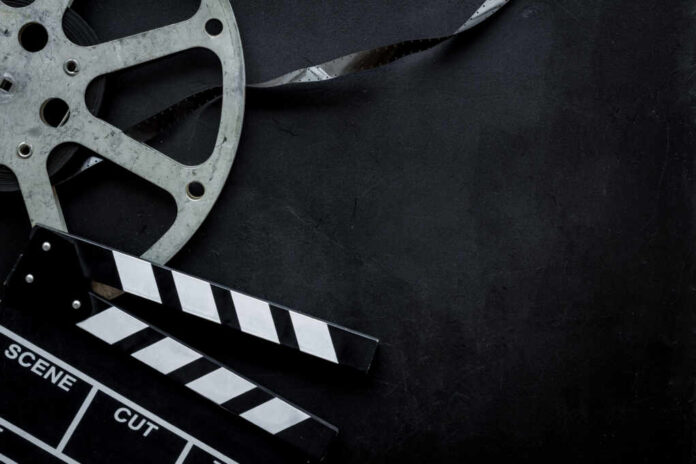 Go,To,The,Cinema,With,Film,Type,And,Clapperboard,On