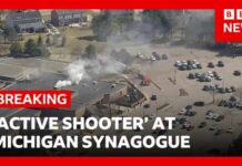 FBI respond to reports of 'active shooter' at Michigan synagogue | BBC News