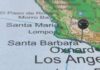 Outrage Erupts: Trump Overrides California’s Oil Ban A map of California with a pin marking Santa Barbara
