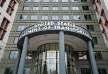 Entrance of the United States Department of Transportation building