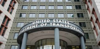 Entrance of the United States Department of Transportation building