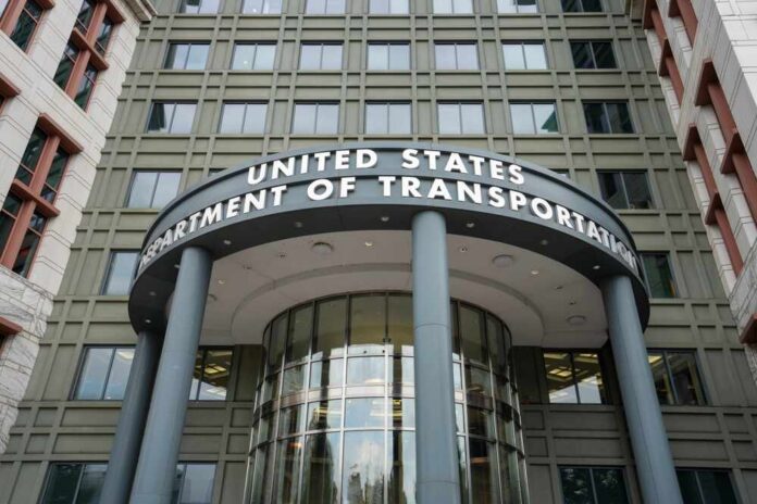 Entrance of the United States Department of Transportation building