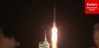 China’s Space Gambit Leaves U.S. Stunned China Launches Manned Spaceship On Mission To Orbit Tiangong Space Station