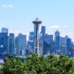 View of Seattle skyline featuring the Space Needle