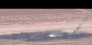 B-52 goes down in fiery crash at Edwards Air Force Base