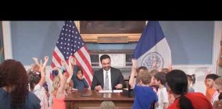 NYC Mayor Zohran Mamdani Signs Mock Order Letting Kids Stay Up for NBA Finals 2026 | APT
