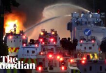 Belfast Erupts — Police Unleash Water Cannons Belfast Erupts — Police Unleash Water Cannons