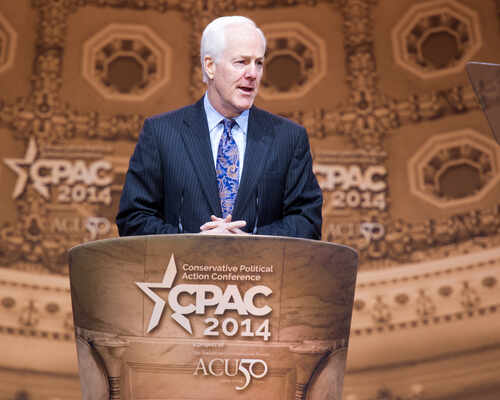 A politician speaking at the Conservative Political Action Conference