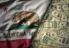 Pay-To-Know Scheme Hits California California state flag featuring a bear overlaid on a background of U.S. dollar bills