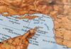 Hormuz Crisis Escalates Again Detailed map showing the Strait of Hormuz and surrounding regions
