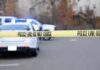 Deadly Wisconsin Storm Capsizes Family Boat Police tape cordons off a street with patrol cars in the background