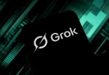 Lawsuit Exposes Grok’s Dark Side Smartphone screen showing the Grok logo on a dark tech-themed background
