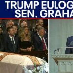 Trump Honors His Closest Senate Ally President Trump delivers eulogy at Sen. Lindsey Graham's funeral