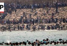 Could Spain Lose Schengen Access? Thousands of migrants swim around the border from Morocco into Ceuta, Spain