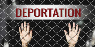 State Pardon Couldn’t Stop Deportation Hands reaching through a metal fence with the word DEPORTATION above