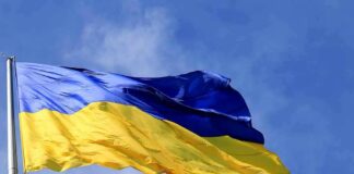 Britain Gives Ukraine A Powerful New Edge Ukrainian flag waving on a flagpole against blue sky