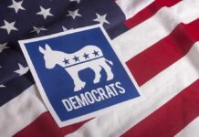 Old Democrat Warning Goes Viral Again Democratic Party donkey symbol on American flag