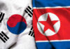 High-Stakes Peace Bet Shocks Korea South Korean and North Korean flags side by side