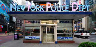 Escort Drama Exposes Policy Void NYPD precinct building with signs on a city street