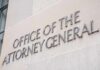 Justice Nominee Loses GOP Support Office of the Attorney General building sign