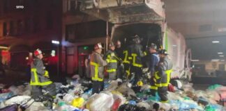 Man Survives Two Hours Inside Garbage Truck San Francisco firefighters rescue dumpster diver stuck in garbage truck in Tenderloin