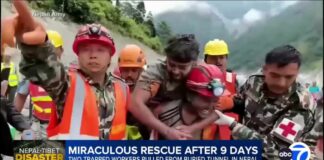 Nepal Rescue Saves After Nine Days Hundreds reportedly TRAPPED inside hydropower tunnels in Nepal