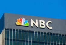 Trump Takes Aim At NBC Reporter NBC logo on a modern office building facade