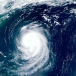 Category 4 Beast Targets Hawaii Satellite view of a powerful hurricane swirling over the ocean
