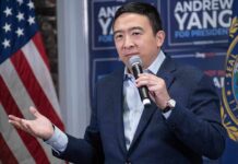 Is America Ready For A Gay President? Man speaking into a microphone at a campaign event