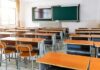 Texas Schools Ignite Islam Firestorm Empty classroom with rows of desks and a chalkboard