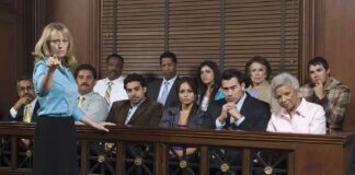 Grieving Father Attacks Cuffed Man Who Killed His Son Attorney pointing toward the jury in a courtroom
