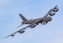 Terror Plot Empties U.S. Bomber Hub Military bomber aircraft banking in flight