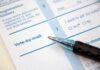 Mail Vote Slump Jolts Wisconsin Ballpoint pen on a vote-by-mail form