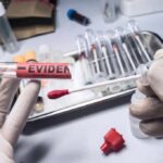 Brother-Marriage Claim Sparks DNA Hunt Gloved hands handling a swab and evidence tube