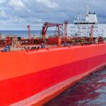 Treasury Waiver Lets Russian Fuel Flow Red oil tanker ship at sea