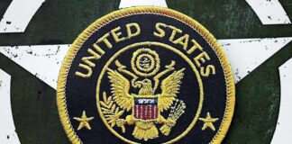 Military Families Targeted In $26M Grift United States Army embroidered patch on a green star background